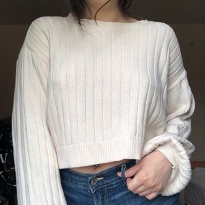Creamy soft crop sweater!!